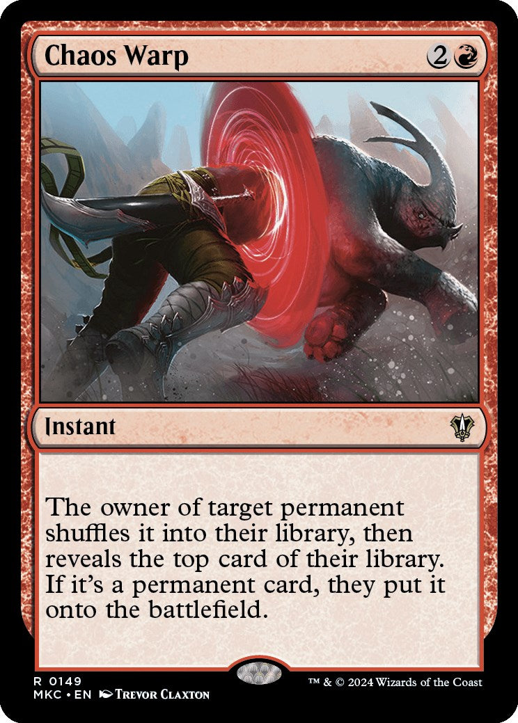 Chaos Warp [Murders at Karlov Manor Commander] | Jomio and Rueliete's Cards and Comics