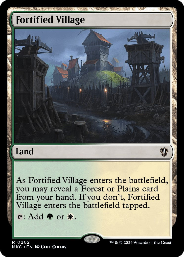 Fortified Village [Murders at Karlov Manor Commander] | Jomio and Rueliete's Cards and Comics
