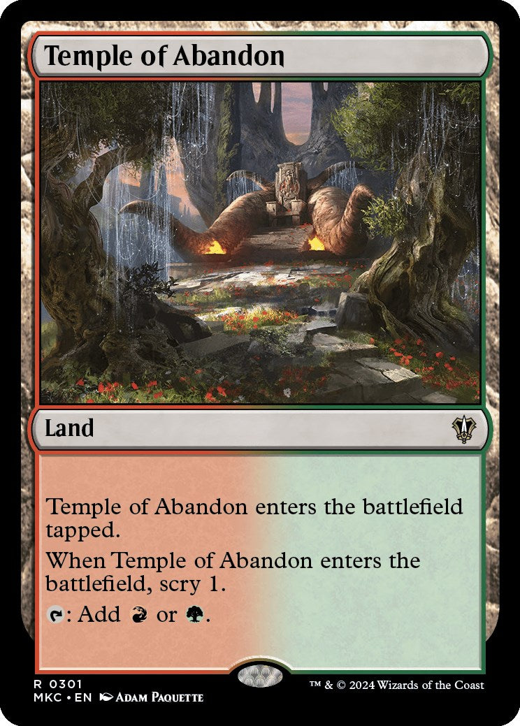 Temple of Abandon [Murders at Karlov Manor Commander] | Jomio and Rueliete's Cards and Comics