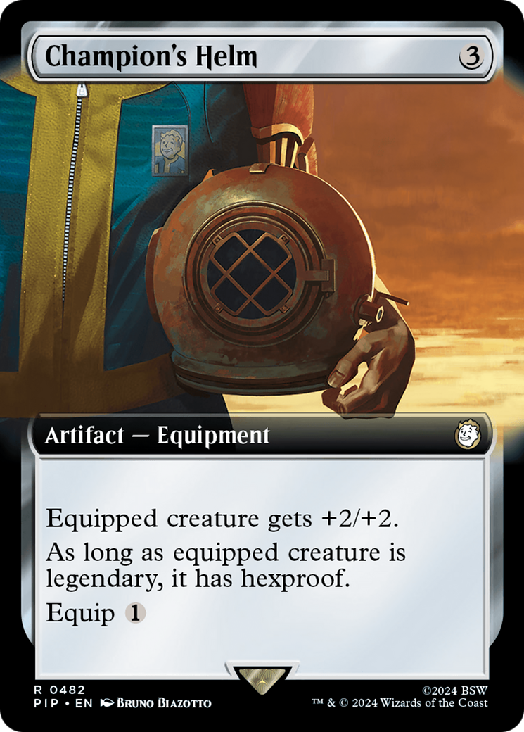 Champion's Helm (Extended Art) [Fallout] | Jomio and Rueliete's Cards and Comics