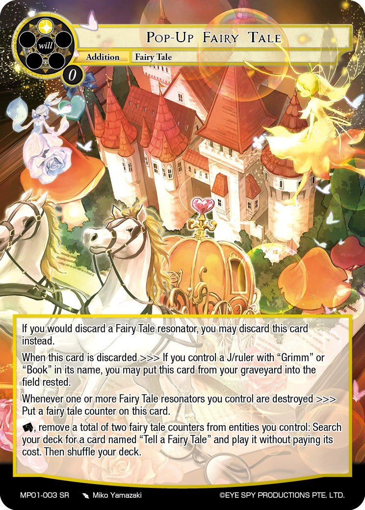 Pop-Up Fairy Tale (MP01-003 SR) [Masterpiece "Pilgrim-Memories"] | Jomio and Rueliete's Cards and Comics