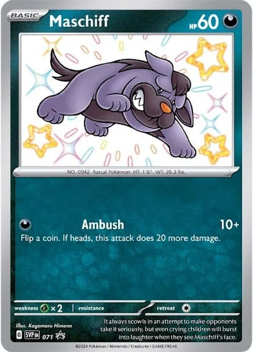 Maschiff (SVP071) [Scarlet & Violet: Black Star Promos] | Jomio and Rueliete's Cards and Comics