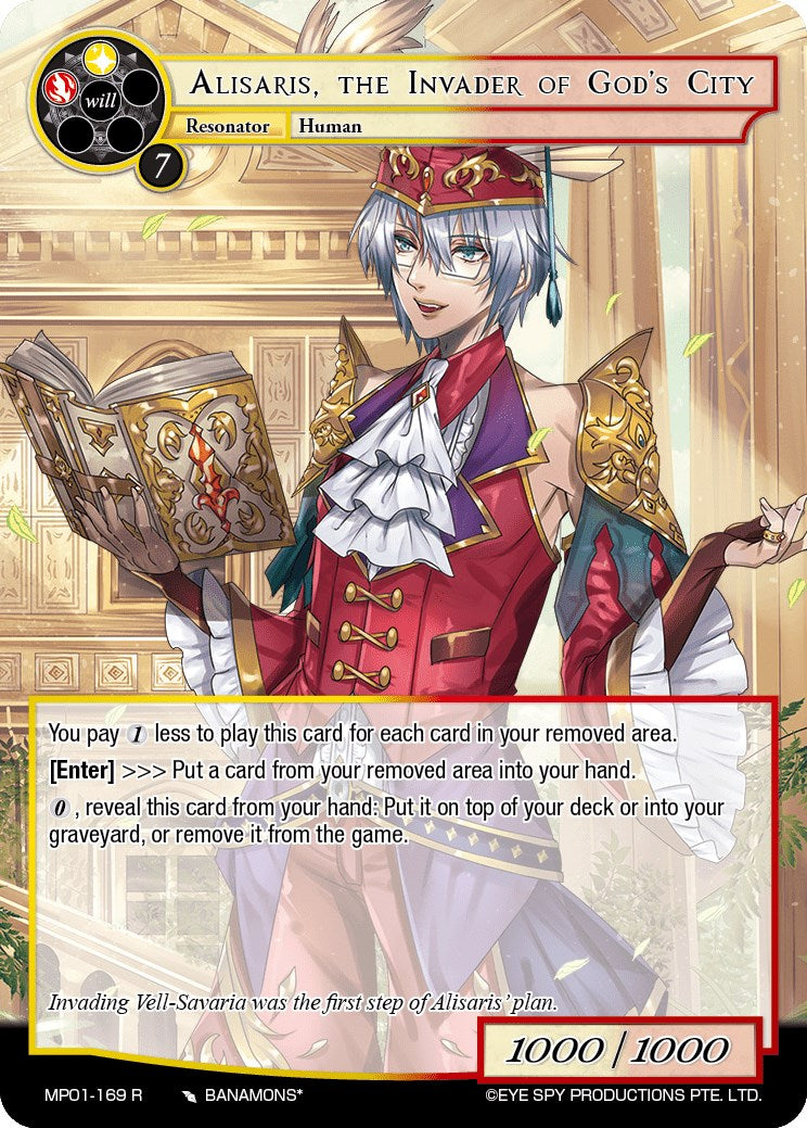 Alisaris, the Invader of God's City (MP01-169 R) [Masterpiece "Pilgrim-Memories"] | Jomio and Rueliete's Cards and Comics