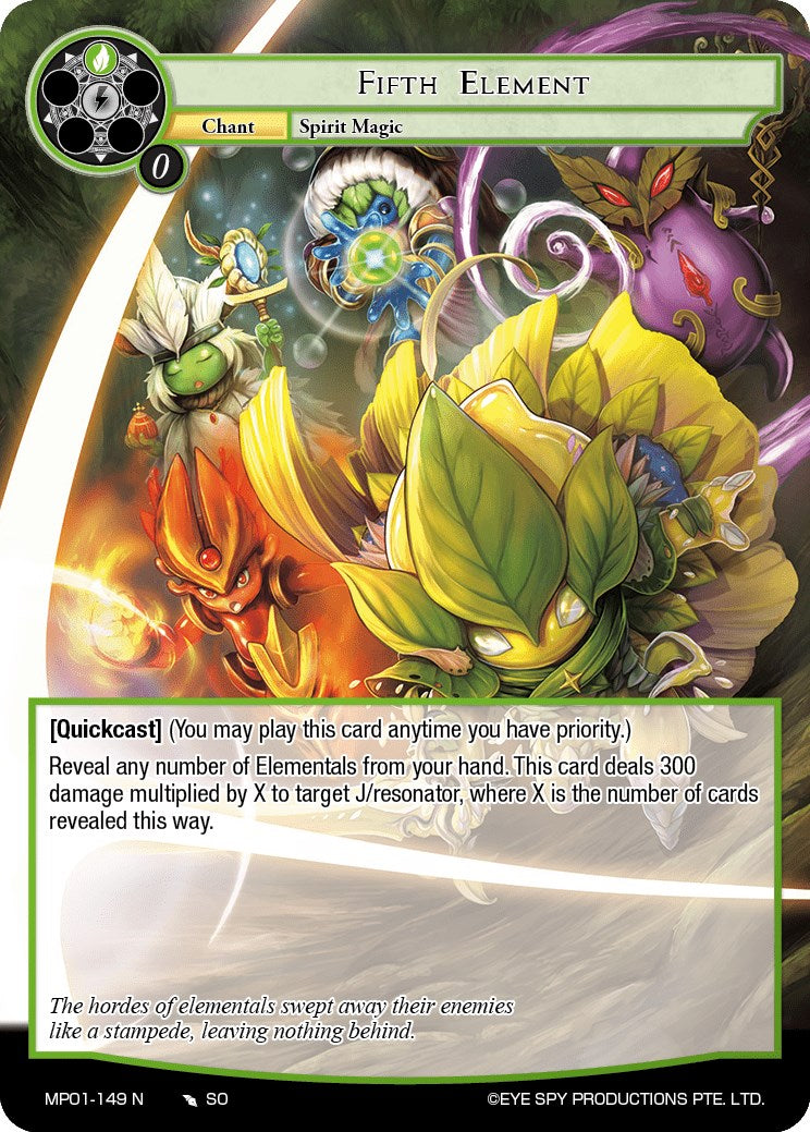 Fifth Element (MP01-149 N) [Masterpiece "Pilgrim-Memories"] | Jomio and Rueliete's Cards and Comics