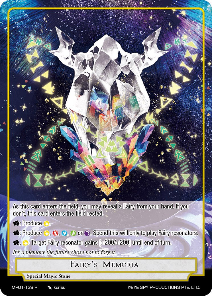 Fairy's Memoria (MP01-138 R) [Masterpiece "Pilgrim-Memories"] | Jomio and Rueliete's Cards and Comics