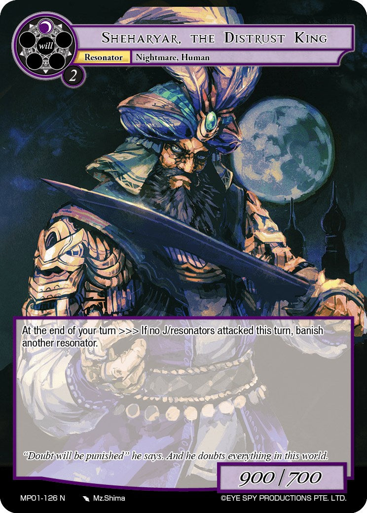 Sheharyar, the Distrust King (MP01-126 N) [Masterpiece "Pilgrim-Memories"] | Jomio and Rueliete's Cards and Comics
