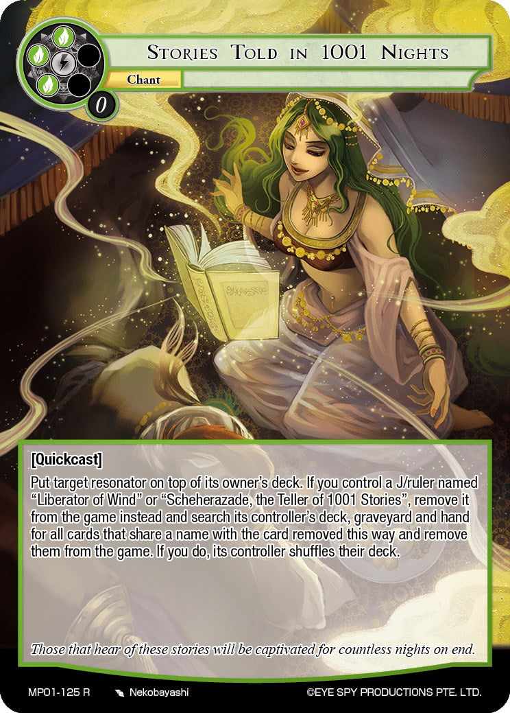 Stories Told in 1001 Nights (MP01-125 R) [Masterpiece "Pilgrim-Memories"] | Jomio and Rueliete's Cards and Comics