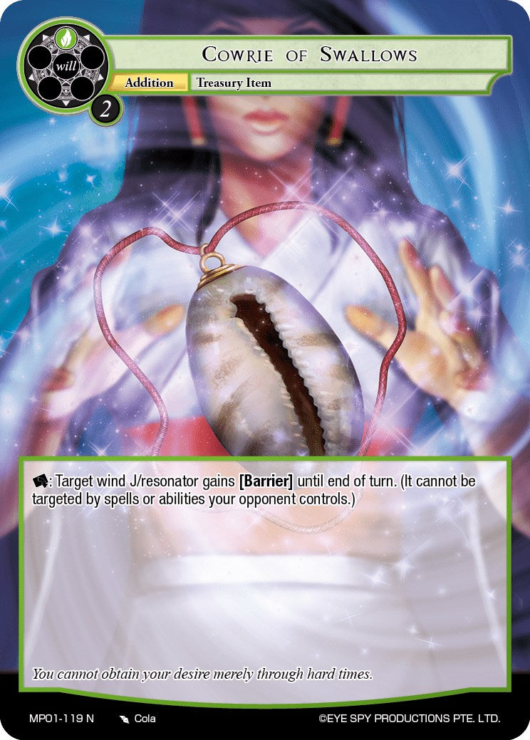 Cowrie of Swallows (MP01-119 N) [Masterpiece "Pilgrim-Memories"] | Jomio and Rueliete's Cards and Comics