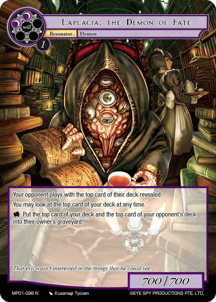 Laplacia, the Demon of Fate (MP01-098 N) [Masterpiece "Pilgrim-Memories"] | Jomio and Rueliete's Cards and Comics