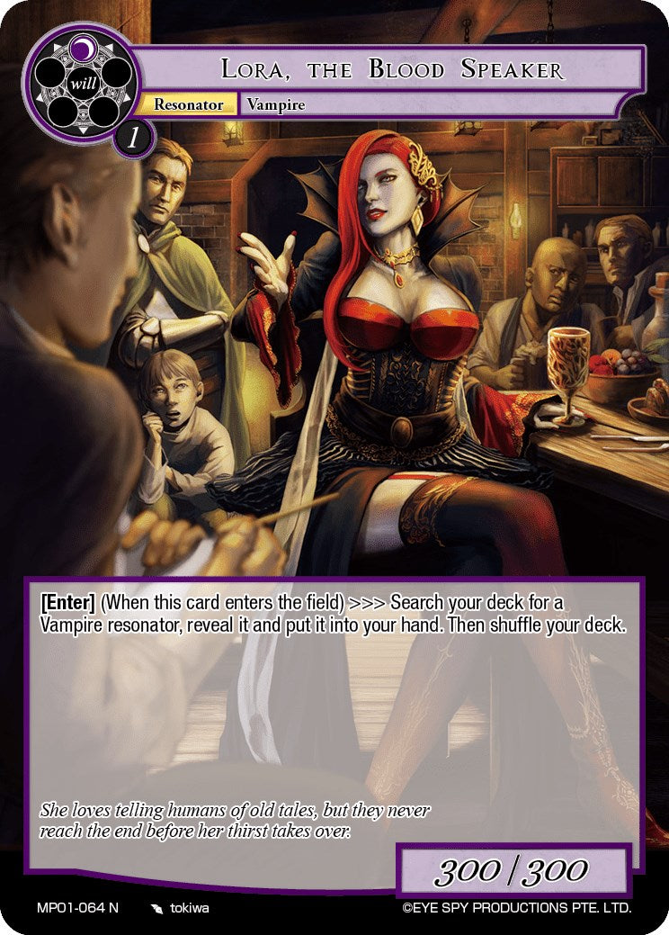 Lora, the Blood Speaker (MP01-064 N) [Masterpiece "Pilgrim-Memories"] | Jomio and Rueliete's Cards and Comics