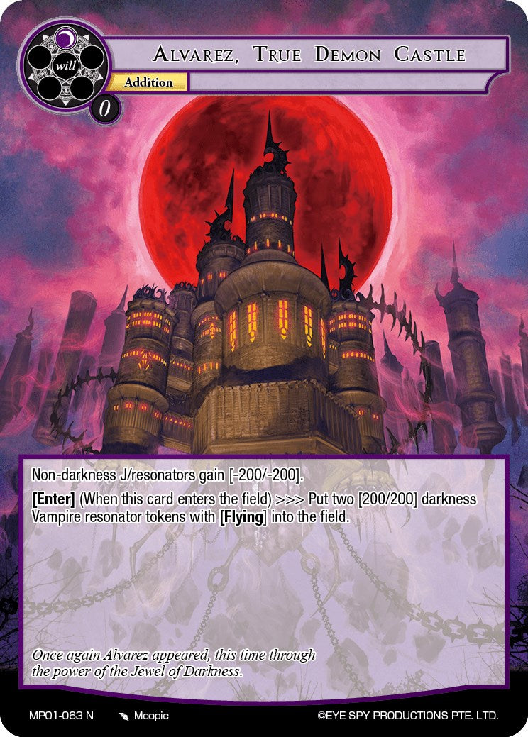 Alvarez, True Demon Castle (MP01-063 N) [Masterpiece "Pilgrim-Memories"] | Jomio and Rueliete's Cards and Comics