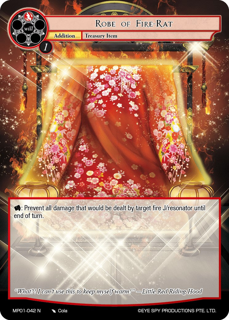 Robe of Fire-Rat (MP01-042 N) [Masterpiece "Pilgrim-Memories"] | Jomio and Rueliete's Cards and Comics