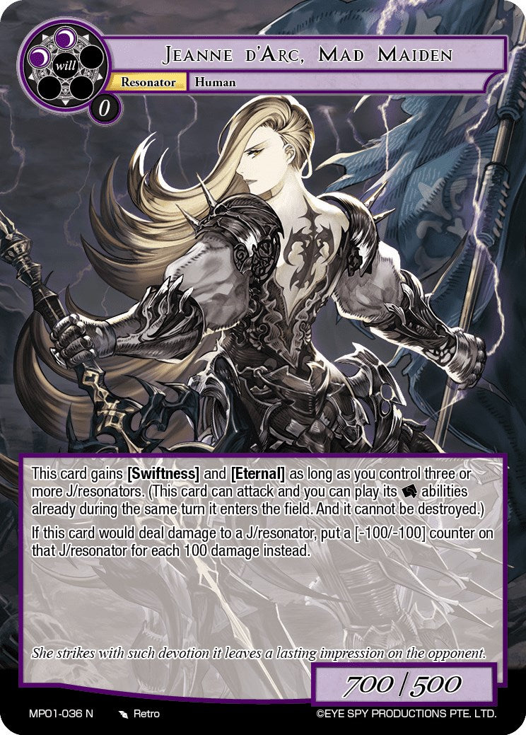 Jeanne d'Arc, Mad Maiden (MP01-036 N) [Masterpiece "Pilgrim-Memories"] | Jomio and Rueliete's Cards and Comics