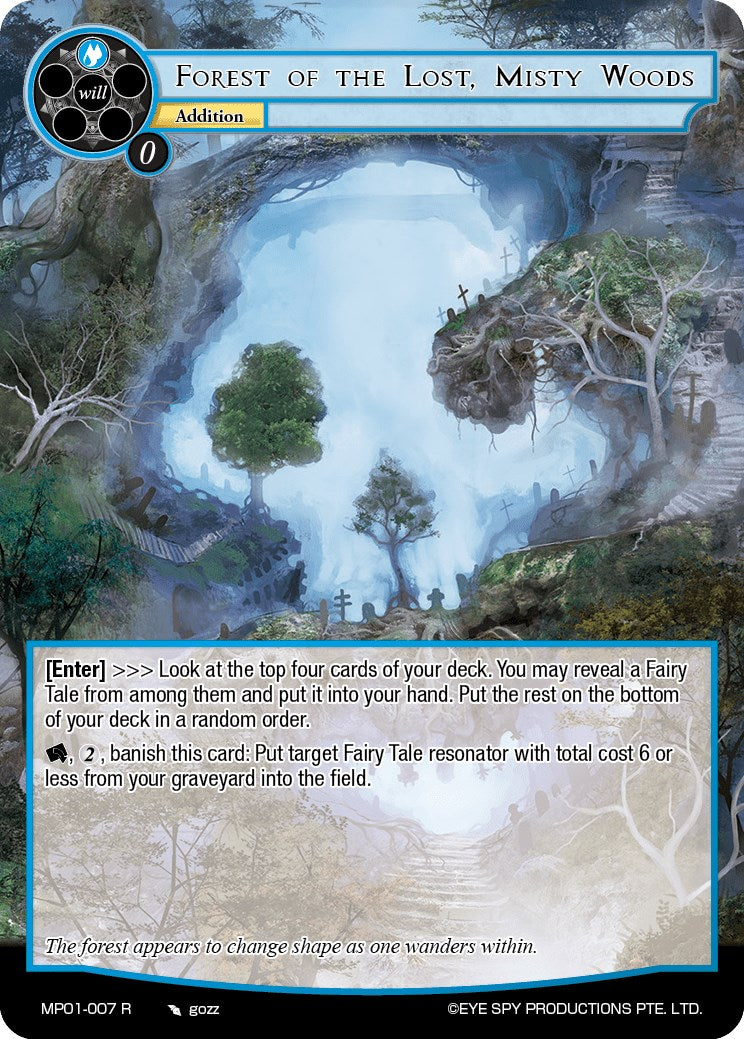 Forest of the Lost, Misty Woods (MP01-007 R) [Masterpiece "Pilgrim-Memories"] | Jomio and Rueliete's Cards and Comics
