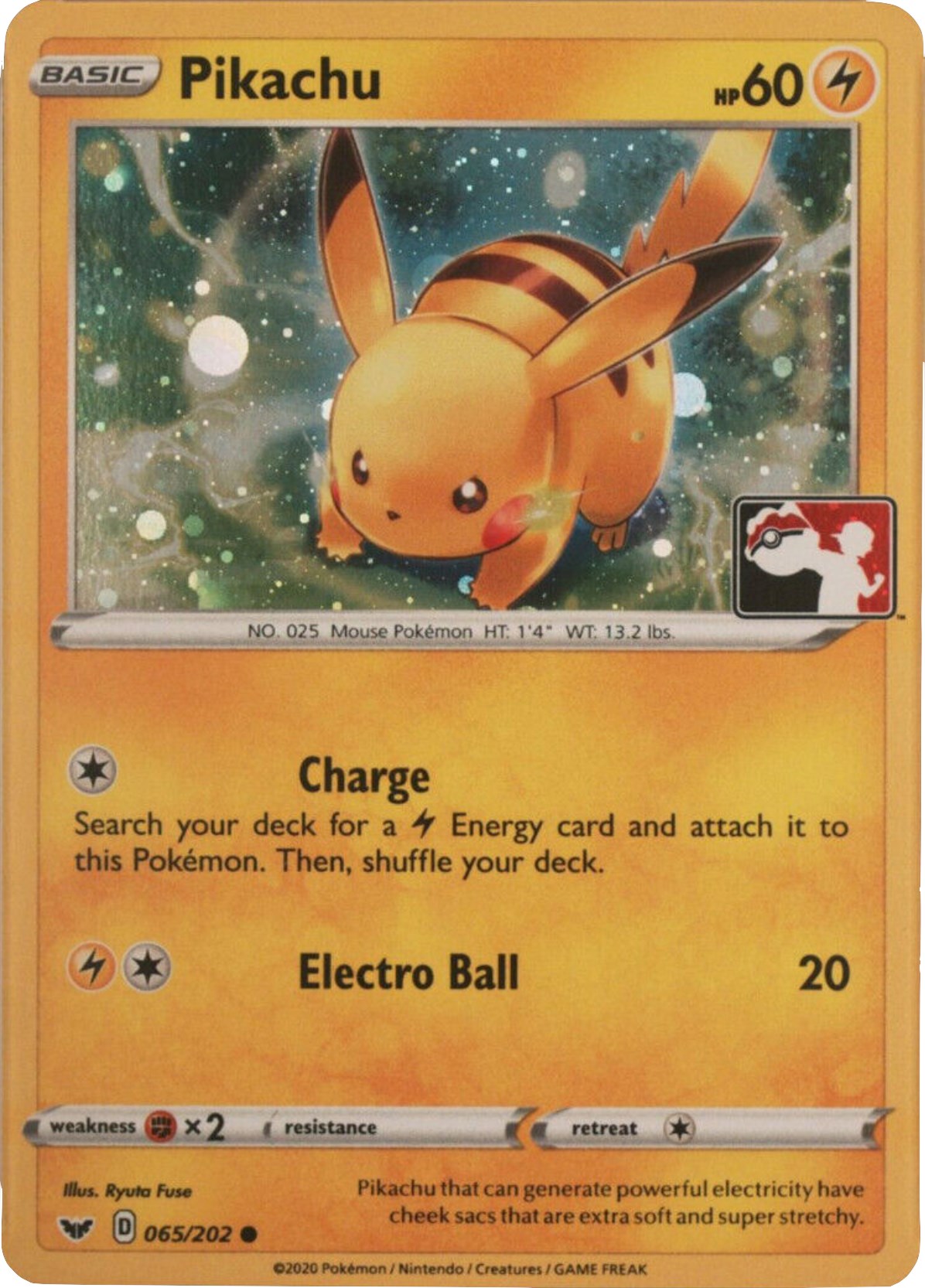 Pikachu (065/202) (Cosmos Holo) [League & Championship Cards] | Jomio and Rueliete's Cards and Comics