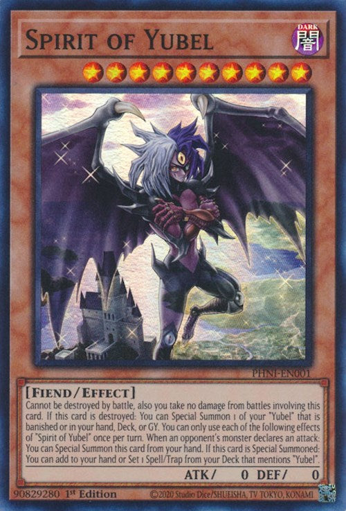 Spirit of Yubel [PHNI-EN001] Super Rare | Jomio and Rueliete's Cards and Comics