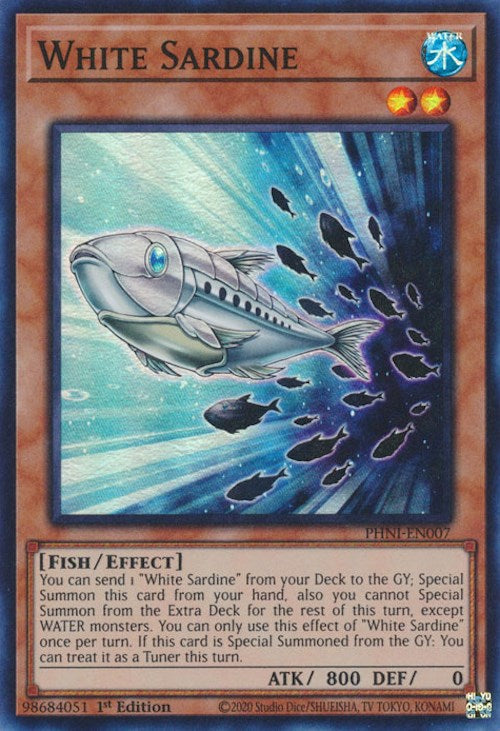 White Sardine [PHNI-EN007] Super Rare | Jomio and Rueliete's Cards and Comics
