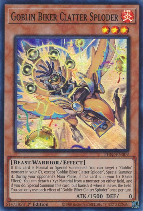 Goblin Biker Clatter Sploder [PHNI-EN009] Super Rare | Jomio and Rueliete's Cards and Comics