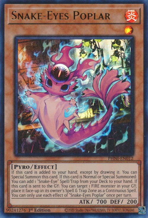 Snake-Eyes Poplar [PHNI-EN012] Ultra Rare | Jomio and Rueliete's Cards and Comics