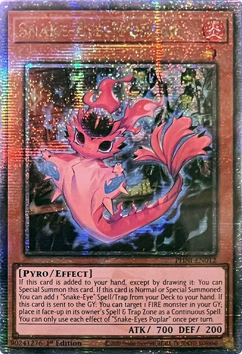 Snake-Eyes Poplar [PHNI-EN012] Quarter Century Secret Rare | Jomio and Rueliete's Cards and Comics
