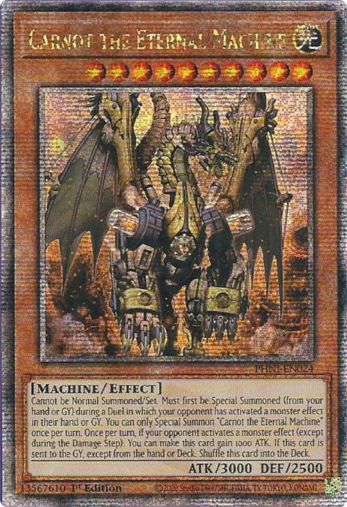 Carnot the Eternal Machine [PHNI-EN024] Quarter Century Secret Rare | Jomio and Rueliete's Cards and Comics