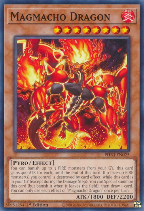 Magmacho Dragon [PHNI-EN025] Common | Jomio and Rueliete's Cards and Comics