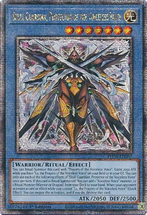 Skull Guardian, Protector of the Voiceless Voice [PHNI-EN037] Quarter Century Secret Rare | Jomio and Rueliete's Cards and Comics