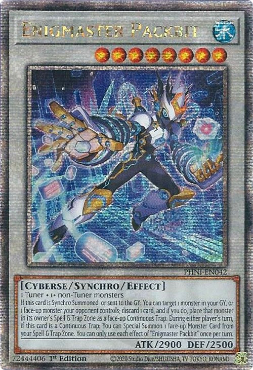 Enigmaster Packbit [PHNI-EN042] Quarter Century Secret Rare | Jomio and Rueliete's Cards and Comics