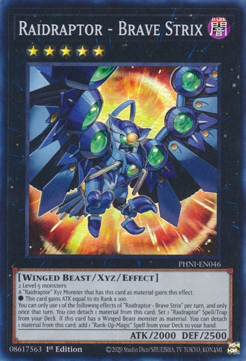 Raidraptor - Brave Strix [PHNI-EN046] Super Rare | Jomio and Rueliete's Cards and Comics