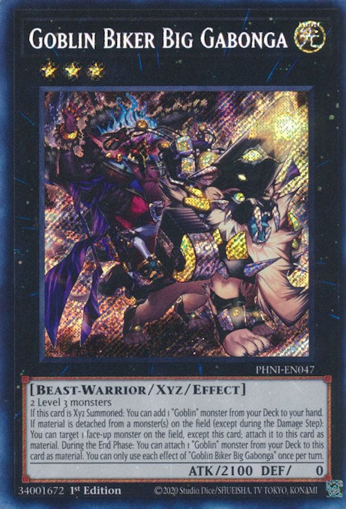 Goblin Biker Big Gabonga [PHNI-EN047] Secret Rare | Jomio and Rueliete's Cards and Comics