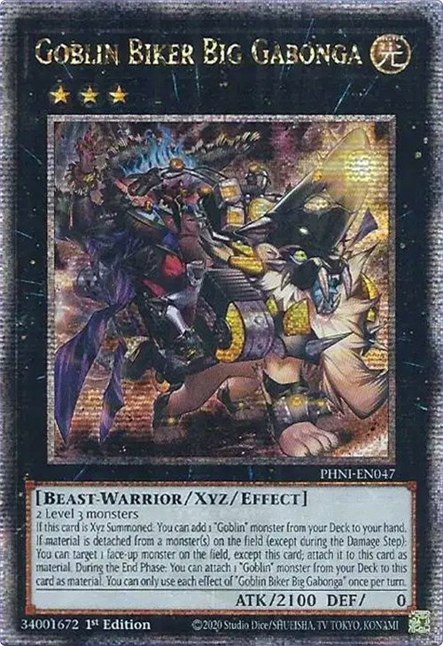 Goblin Biker Big Gabonga [PHNI-EN047] Quarter Century Secret Rare | Jomio and Rueliete's Cards and Comics