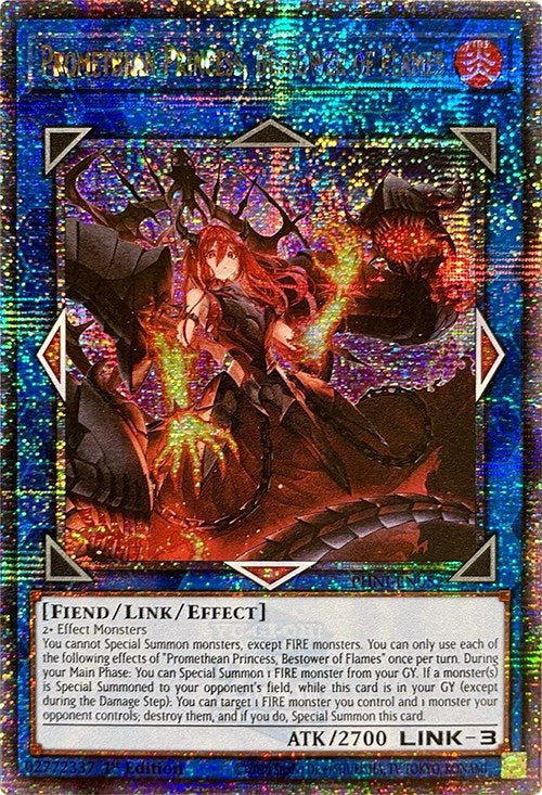 Promethean Princess, Bestower of Flames [PHNI-EN052] Quarter Century Secret Rare | Jomio and Rueliete's Cards and Comics