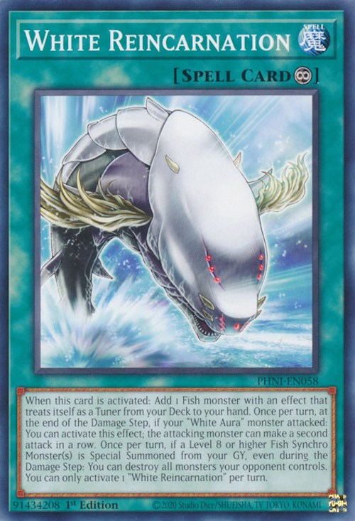White Reincarnation [PHNI-EN058] Common | Jomio and Rueliete's Cards and Comics