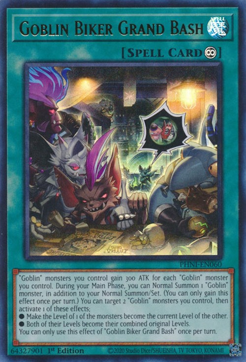 Goblin Biker Grand Bash [PHNI-EN060] Ultra Rare | Jomio and Rueliete's Cards and Comics