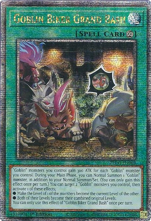 Goblin Biker Grand Bash [PHNI-EN060] Quarter Century Secret Rare | Jomio and Rueliete's Cards and Comics