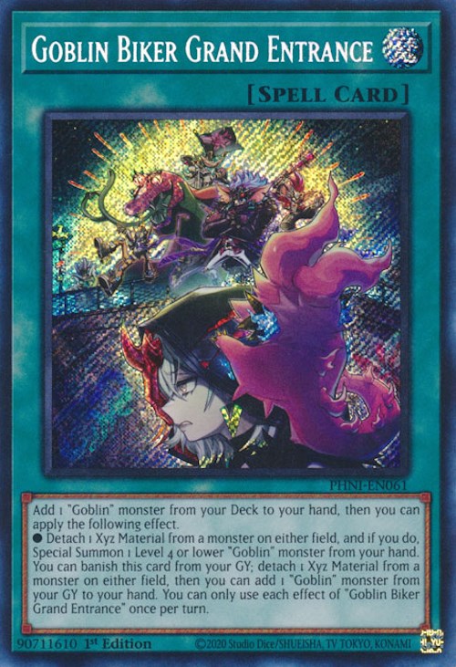 Goblin Biker Grand Entrance [PHNI-EN061] Secret Rare | Jomio and Rueliete's Cards and Comics