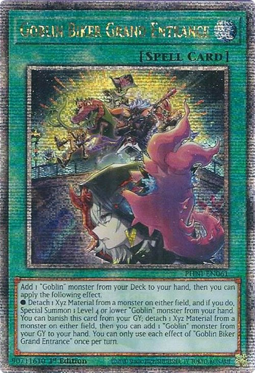 Goblin Biker Grand Entrance [PHNI-EN061] Quarter Century Secret Rare | Jomio and Rueliete's Cards and Comics