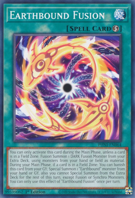 Earthbound Fusion [PHNI-EN064] Common | Jomio and Rueliete's Cards and Comics