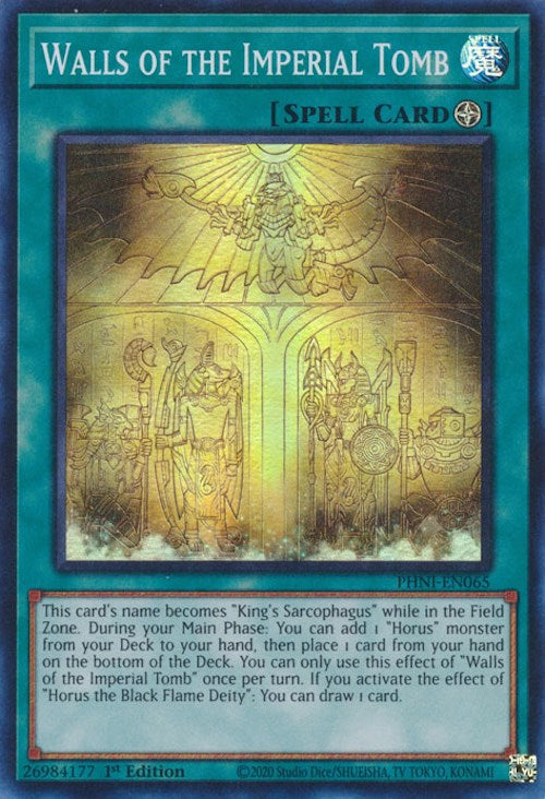 Walls of the Imperial Tomb [PHNI-EN065] Super Rare | Jomio and Rueliete's Cards and Comics