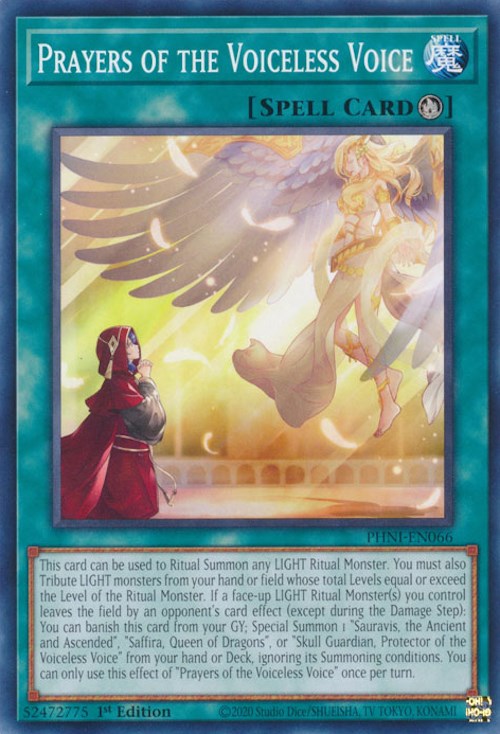 Prayers of the Voiceless Voice [PHNI-EN066] Common | Jomio and Rueliete's Cards and Comics