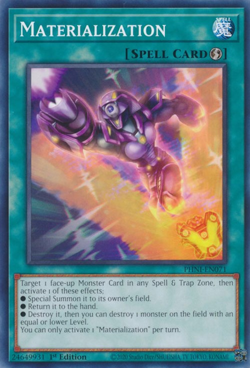 Materialization [PHNI-EN071] Common | Jomio and Rueliete's Cards and Comics
