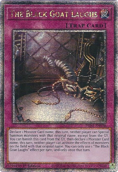 The Black Goat Laughs [PHNI-EN078] Quarter Century Secret Rare | Jomio and Rueliete's Cards and Comics