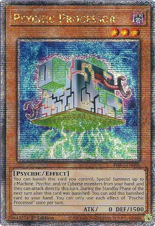 Psychic Processor [PHNI-EN081] Quarter Century Secret Rare | Jomio and Rueliete's Cards and Comics