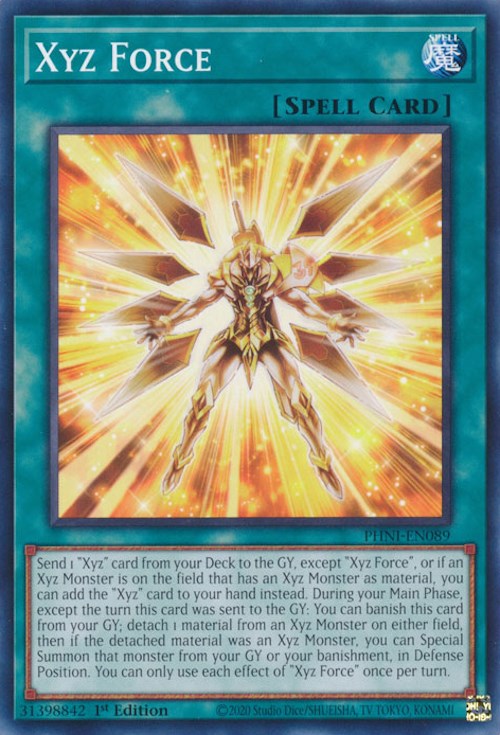 Xyz Force [PHNI-EN089] Common | Jomio and Rueliete's Cards and Comics