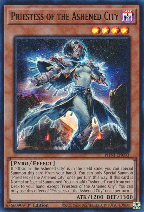Priestess of the Ashened City [PHNI-EN093] Ultra Rare | Jomio and Rueliete's Cards and Comics