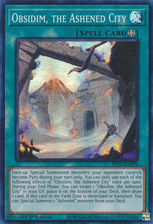 Obsidim, the Ashened City [PHNI-EN094] Super Rare | Jomio and Rueliete's Cards and Comics