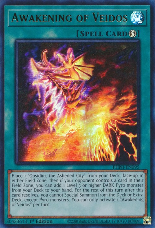 Awakening of Veidos [PHNI-EN095] Ultra Rare | Jomio and Rueliete's Cards and Comics