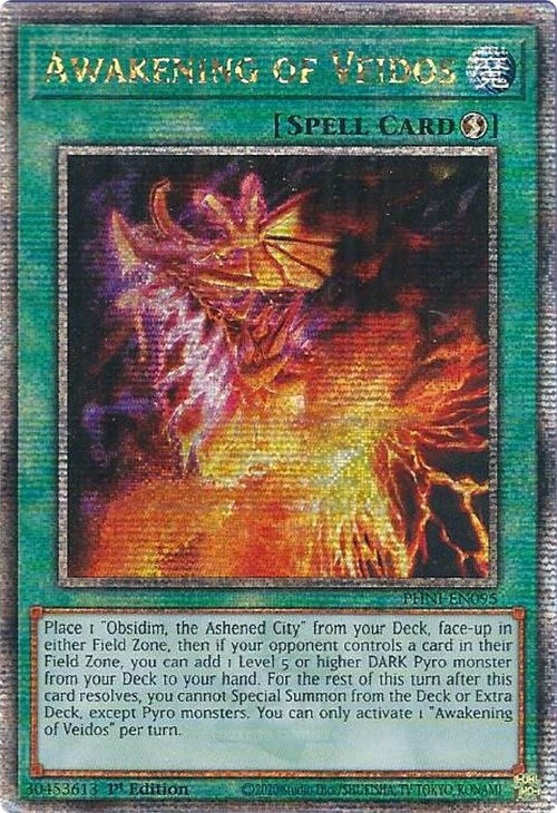 Awakening of Veidos [PHNI-EN095] Quarter Century Secret Rare | Jomio and Rueliete's Cards and Comics
