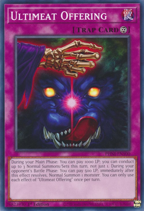 Ultimeat Offering [PHNI-EN100] Common | Jomio and Rueliete's Cards and Comics