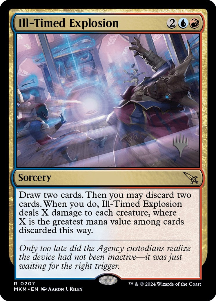 Ill-Timed Explosion (Promo Pack) [Murders at Karlov Manor Promos] | Jomio and Rueliete's Cards and Comics